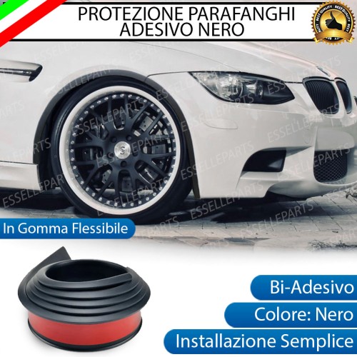 Protezione per Parafanghi Nera Adesivo 3 Metri in Gomma Flessibile