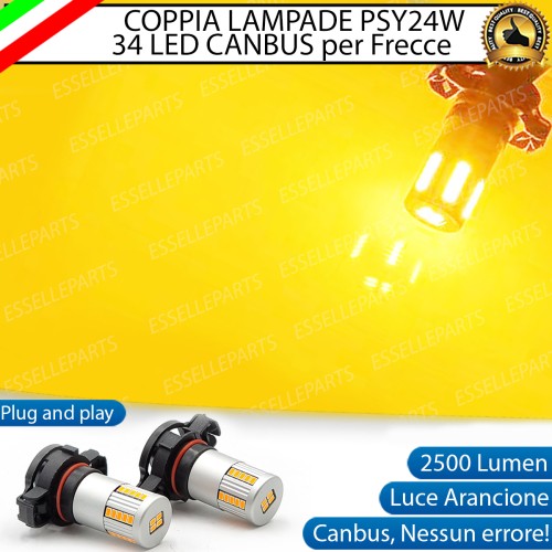 Coppia Frecce Anteriori PSY24W 3.0 34 LED Canbus luce arancione / ambra