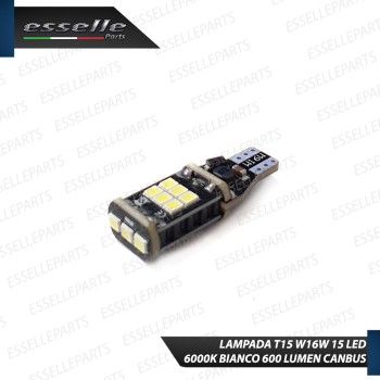 LAMPADA SINGOLA T15 15 LED CANBUS 6000K BIANCO GHIACCIO