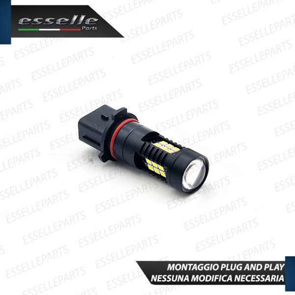 Lampada SINGOLA PSX26W 21 LED Canbus 6000K bianco ghiaccio con lente frontale