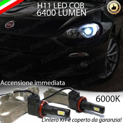 Kit Full LED Anabbaglianti H11 6400 LUMEN 124 Spider Abarth