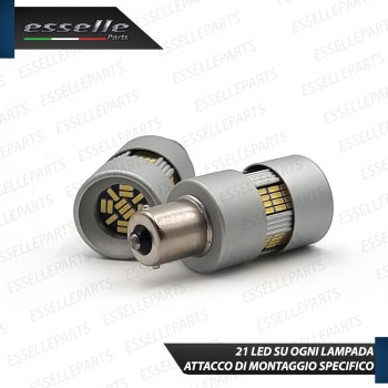 Coppia Lampade P21W 135 LED Canbus 3.0 1300 Lumen 6000K Bianco Ghiaccio