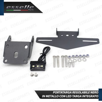 Portatarga Porta Targa Led Regolabile Reclinabile Nero per KTM DUKE 390