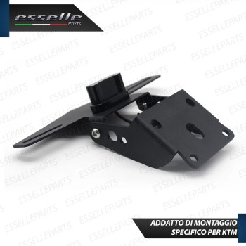 Portatarga Porta Targa Led Regolabile Reclinabile Nero per KTM DUKE 390