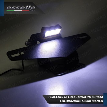 Portatarga Porta Targa Led Regolabile Reclinabile Nero per KTM DUKE 390