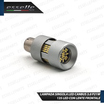 Lampada SINGOLA P21W da 135 LED 650 LUMEN Canbus 3.0 6000K Bianco ghiaccio