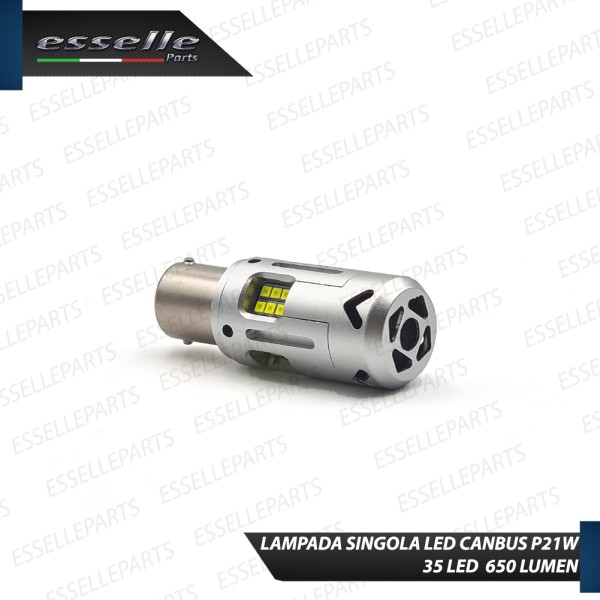 Lampada SINGOLA P21W da 35 LED 650 LUMEN Canbus 3.0 6000K Bianco ghiaccio