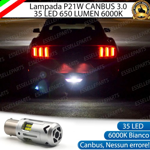 Lampada SINGOLA P21W da 35 LED 650 LUMEN Canbus 3.0 6000K Bianco ghiaccio