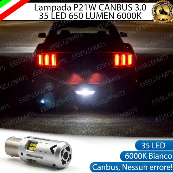 Lampada SINGOLA P21W da 35 LED 650 LUMEN Canbus 3.0 6000K Bianco ghiaccio