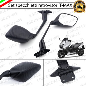 Coppia Specchietti Retrovisori Carbon Look per Yamaha T-MAX 530