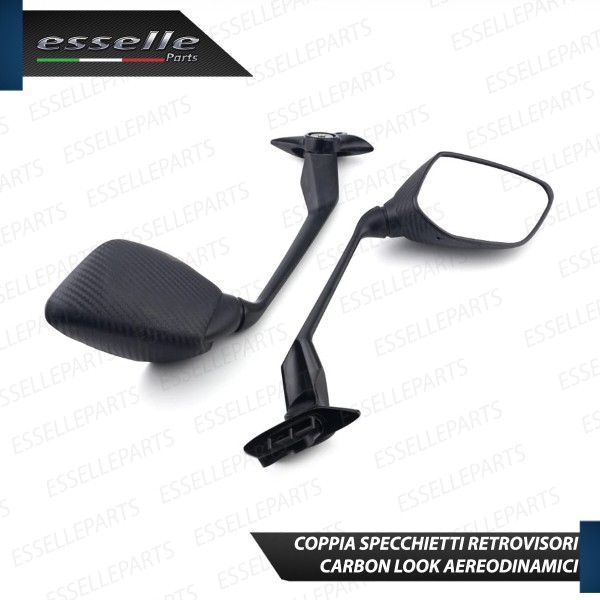 Coppia Specchietti Retrovisori Carbon Look per Yamaha T-MAX 530