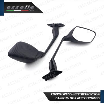 Coppia Specchietti Retrovisori Carbon Look per Yamaha T-MAX 530