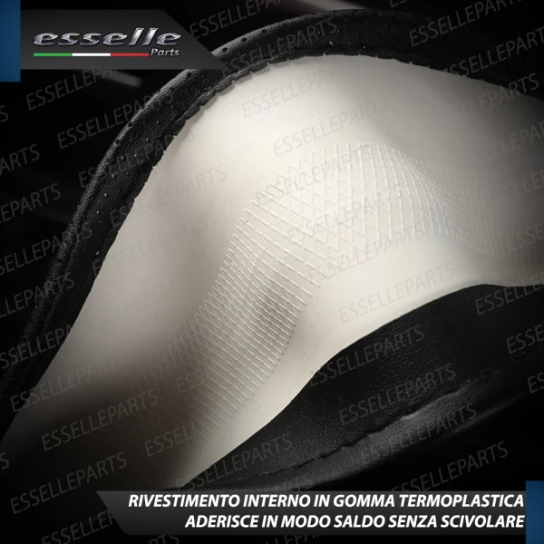 Coprivolante Cover Effetto Pelle Nero con cuciture Rosse per Peugeot 2008 MK2 II