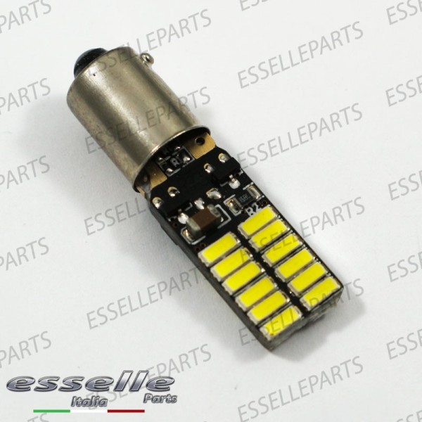 Lampada SINGOLA H6W 24 LED Canbus 6000K Bianco Ghiaccio