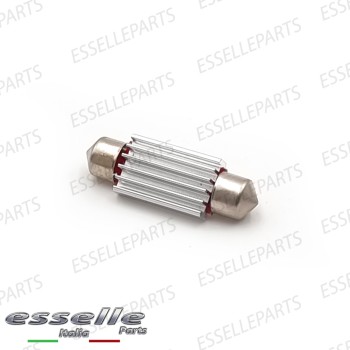 Lampade SINGOLA LED Siluro da 12 LED Canbus 36mm 6000K bianco ghiaccio