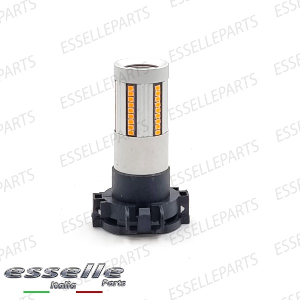 Lampada SINGOLA PY24W 66 LED Canbus 3.0 luce arancione / ambra