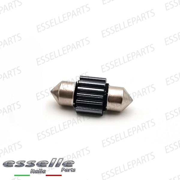 Lampada SINGOLA LED Siluro da 2 LED Canbus 28 mm 6000K bianco ghiaccio