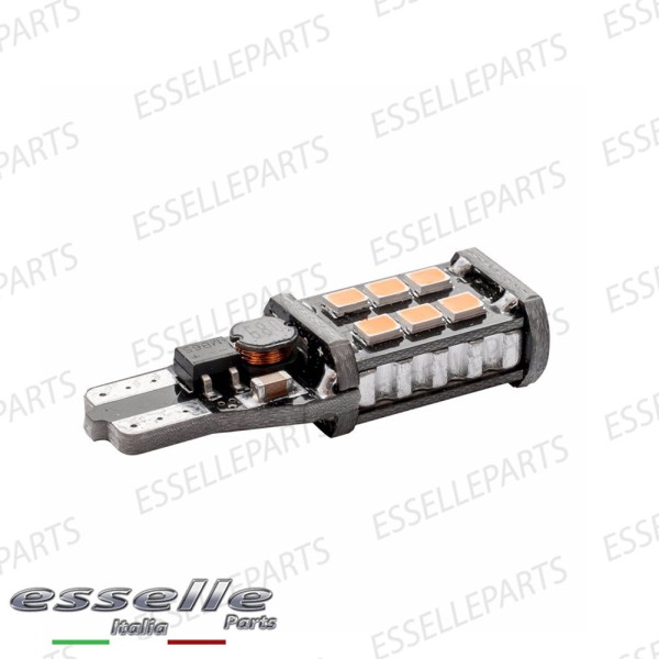 Lampada SINGOLA T15 W16W 15 LED Canbus luce arancione / ambra