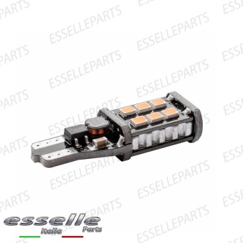 Lampada SINGOLA T15 W16W 15 LED Canbus luce arancione / ambra