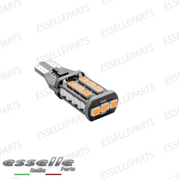 Lampada SINGOLA T15 W16W 15 LED Canbus luce arancione / ambra