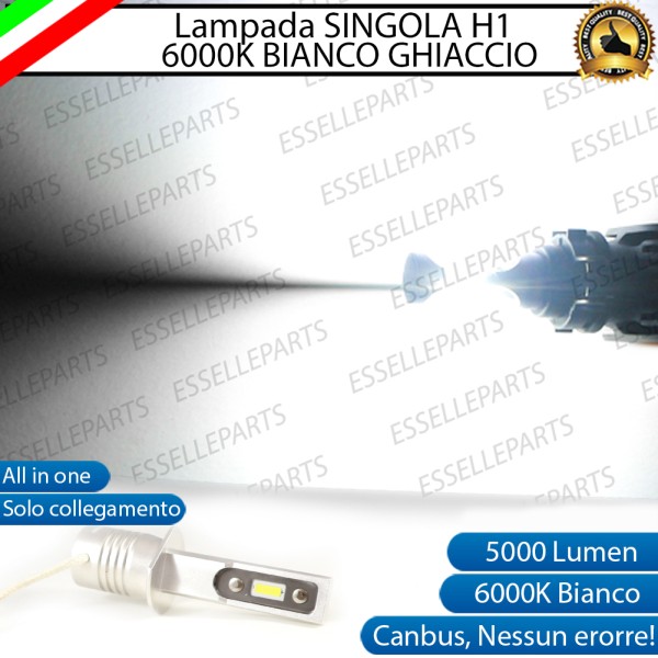 Lampada SINGOLA LED H1 5000 LUMEN Canbus 6000K Bianco Ghiaccio