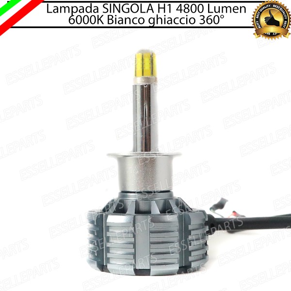 Lampada SINGOLA LED H1 4800 LUMEN Canbus 6000K Bianco Ghiaccio