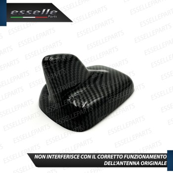 Cover Antenna Pinna Squalo Adesiva in Carbon Look per AUDI Q2