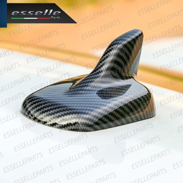 Cover Antenna Pinna Squalo Adesiva in Carbon Look per AUDI Q2