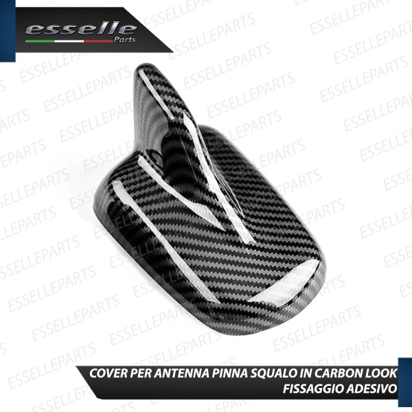 Cover Antenna Pinna Squalo Adesiva in Carbon Look per AUDI Q7 MK2 II 4M