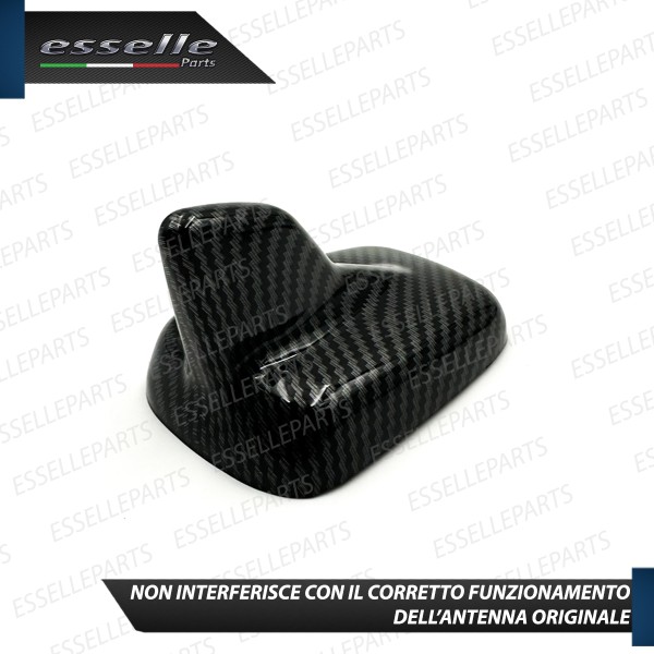 Cover Antenna Pinna Squalo Adesiva in Carbon Look per AUDI Q7 MK2 II 4M