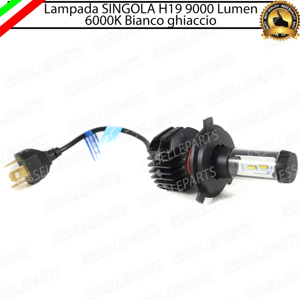 Lampada SINGOLA FULL LED H19 9000 LUMEN BiLED Canbus 6000K Bianco Ghiaccio