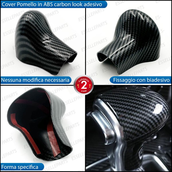Cover Pomello Cambio automatico in Carbon Look per AUDI A4 B8 RESTYLING