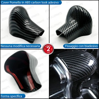Cover Pomello Cambio automatico in Carbon Look per AUDI Q7 4L RESTYLING