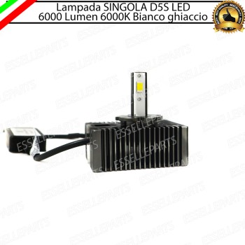 Lampada SINGOLA LED D5S CONVERSIONE DA BIXENO A LED 12000 LUMEN 6000K