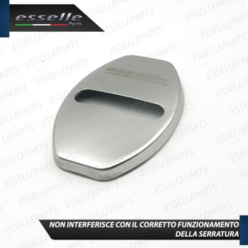 2 X Cover Serratura Porte Adesivo in Metallo Cromato Lucido per Audi A3 8V
