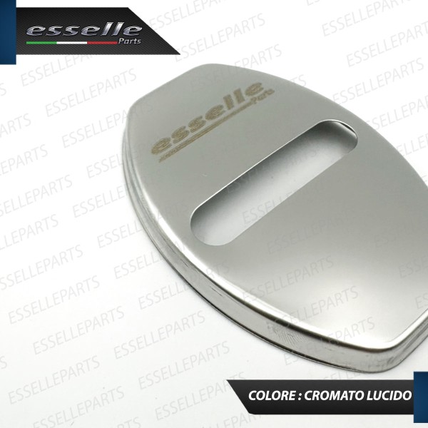 2 X Cover Serratura Porte Adesivo in Metallo Cromato Lucido per Audi A4 B9 B9 Avant