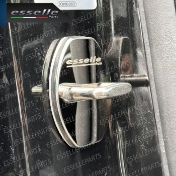 2 X Cover Serratura Porte Adesivo in Metallo Cromato Lucido per Cupra Born