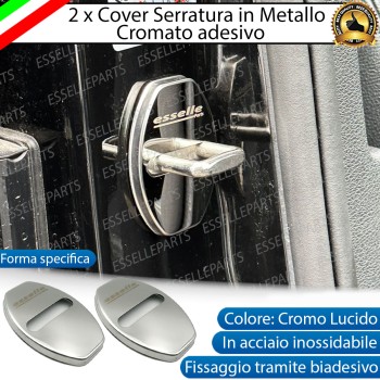 2 X Cover Serratura Porte Adesivo in Metallo Cromato Lucido per Seat Ibiza 6L 2 X Cover Serratura Porte Adesivo in Metallo Cromato Lucido per Seat Ibiza 6L
