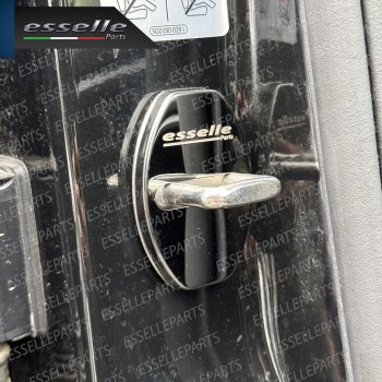 2 X Cover Serratura Porte Adesivo in Metallo Cromo Fumè per Land Rover Range Rover IV