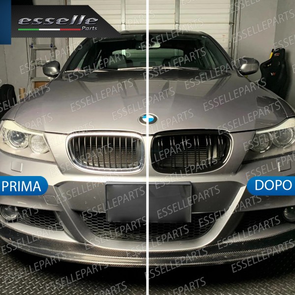 Griglia Mascherina Calandra Bmw Serie 3 E90 E91 Restyling Nero Lucido Stile M