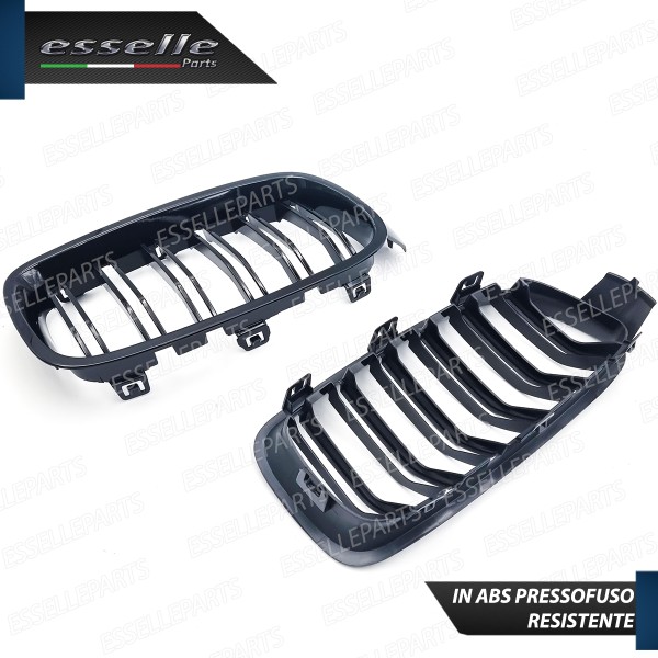 Griglia Mascherina Calandra Bmw Serie 3 F30 F31 Nero Lucido Stile M