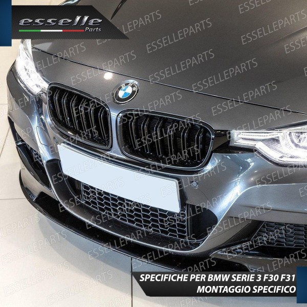 Griglia Mascherina Calandra Bmw Serie 3 F30 F31 Nero Lucido Stile M