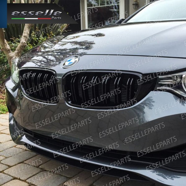 Griglia Mascherina Calandra Bmw Serie 3 F30 F31 Nero Lucido Stile M