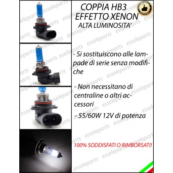 Coppia lampade Effetto xenon HB4 9006 fendinebbia MERCEDES CLASSE C W203