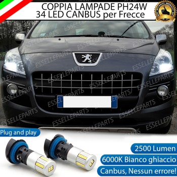 Luci diurne PH24W 34 LED Canbus 6000K Peugeot 3008 Pre-Restyling