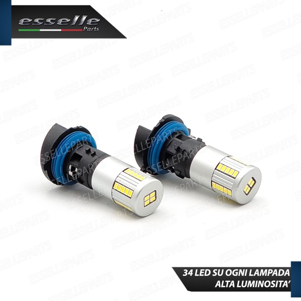 Coppia lampade PH24W 34 LED Canbus 6000K bianco 2500 lumen