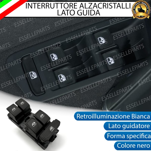 INTERRUTTORE ALZACRISTALLI LATO GUIDATORE PER SEAT IBIZA V