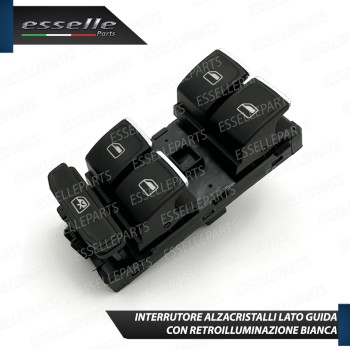 INTERRUTTORE ALZACRISTALLI LATO GUIDATORE NERO / CROMO PER VOLKSWAGEN GOLF 7 INTERRUTTORE ALZACRISTALLI LATO GUIDATORE NERO / CROMO PER VOLKSWAGEN GOLF 7