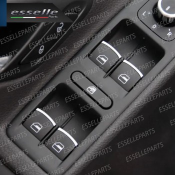 INTERRUTTORE ALZACRISTALLI LATO GUIDATORE NERO / CROMO PER VW PASSAT CC PRE-RESTYLING