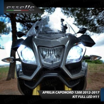 Conversione Fari Full LED Per Aprilia Caponord 1200 (2013-2016) ABS 6000K Bianco